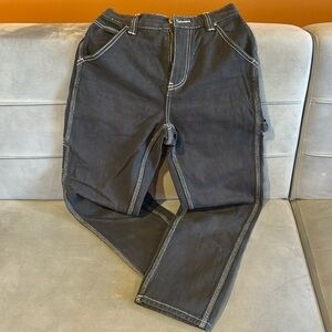 Pacsun black jeans with white stitching- size 23